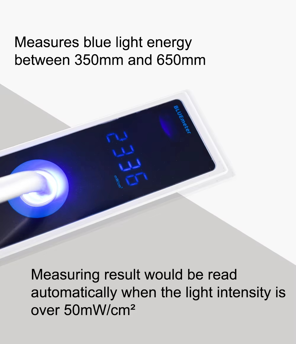 Dental Digital Curing Light Meter LED Radiometer with Backlit LCD
